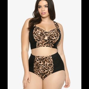 Torrid Two Piece Animal Print Swim Suit